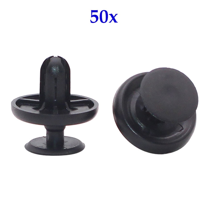 50 stk 7mm plastnagler klips for toyota avensis corolla prius yaris lexus  es300 es350 bilmotor under deksel holder trykstift