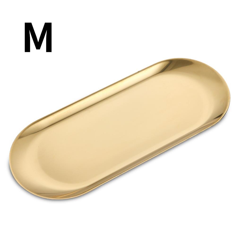 Cake Storage Dining Plate Snack Western Bread Toast Dessert Tray Home Stainless Steel Dish Ring for Party Banquet: Silver