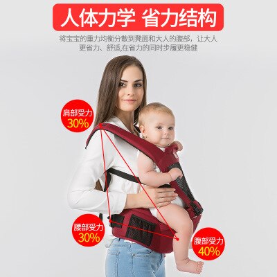 Portador de bebé ergonómico taburete de cintura para bebé recién nacido andador portabebés seguro cinturón de viaje infantil 9A