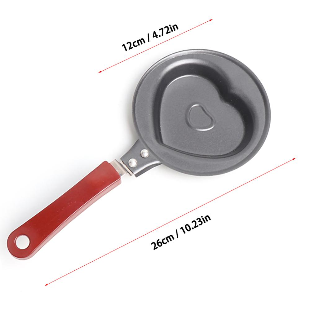 Mini Leuke Vormige Ei Pot Koekenpan Ontbijt Omelet Home Non Stick Lange Handvat Anti-Kras Coating Keuken Koken kookgerei