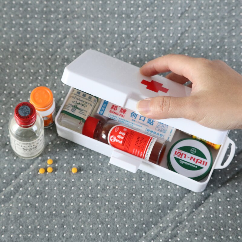 Mini liten medicinlåda hem bil resor utomhus första hjälpen box student portabel liten medicin box familj