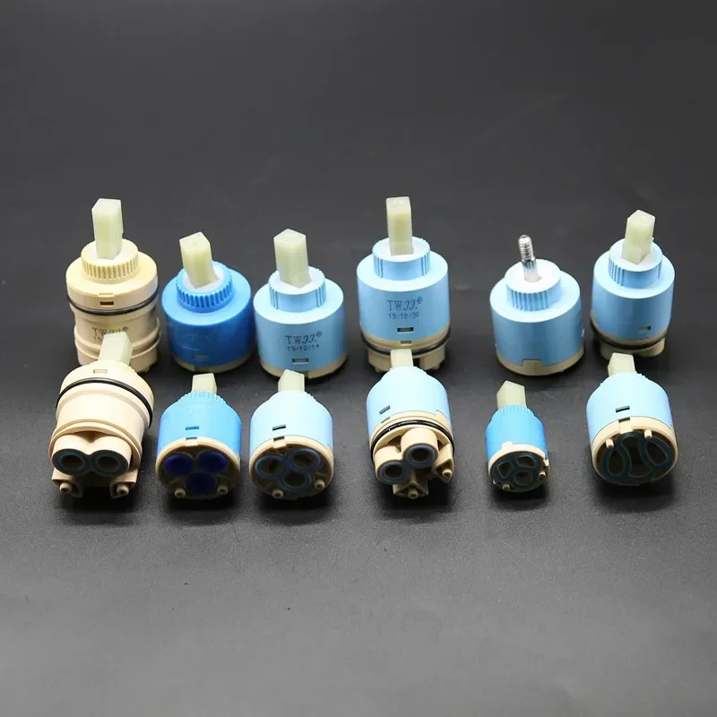 Cartouche en céramique pour robinet, 25mm/35mm/40mm, cartouche pour centre commercial, cuisine, bain, bassin, accessoires de douche