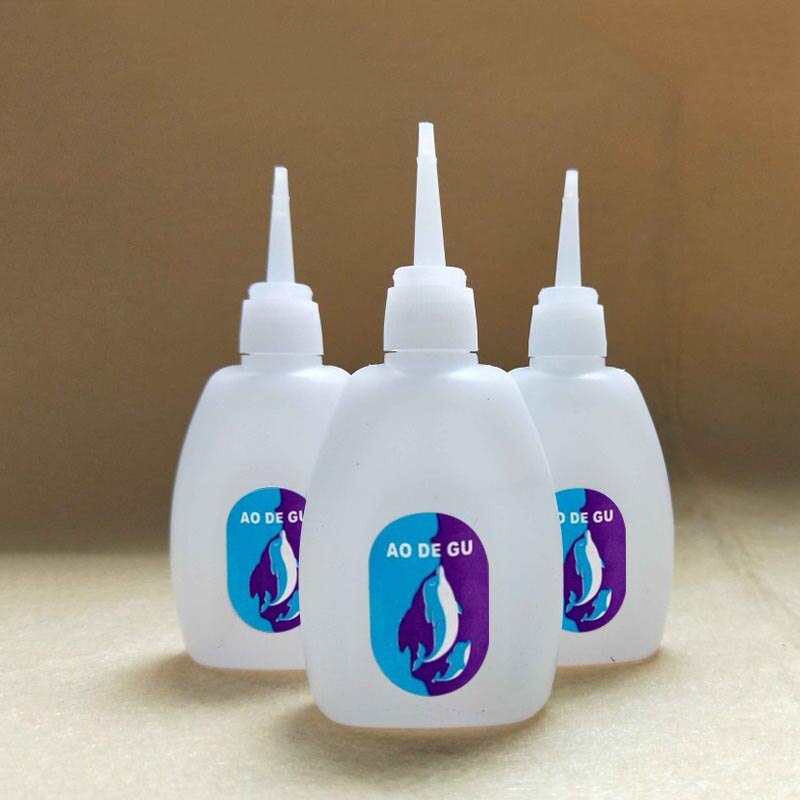 Super colle instantanée sèche instantanée forte 502 liquide adhésif pour bois caoutchouc cuir papier meubles en plastique papier accessoire