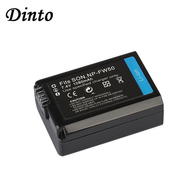 Dinto 1pc 1080mAh NP-FW50 NPFW50 Oplaadbare Li-Ion Digitale Camera Batterij voor Sony NEX-3 5C 5N C3 a33 a35 a55 NP FW50