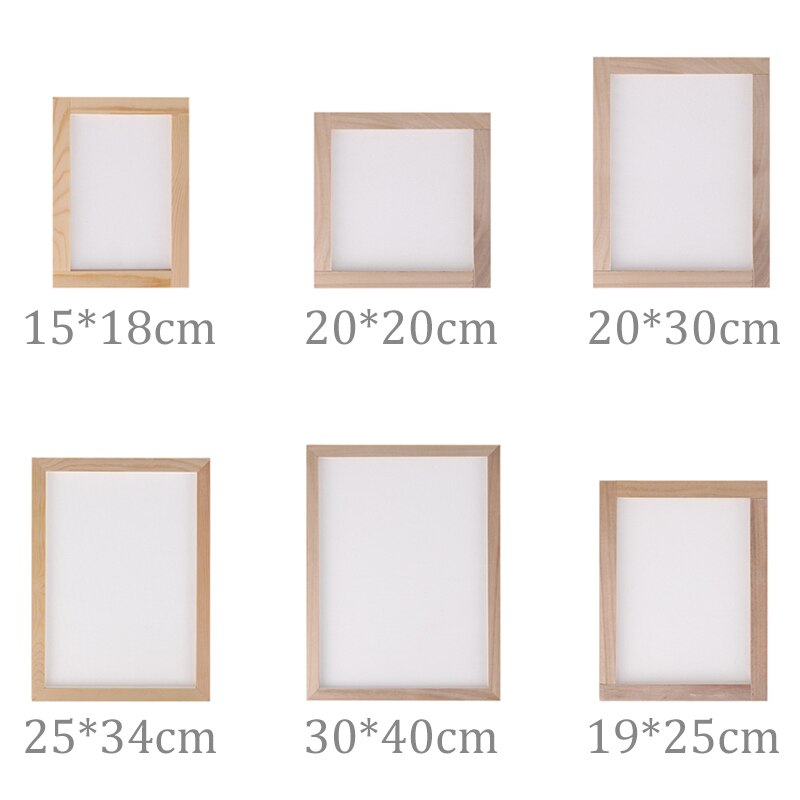 Paper Making Mould Screen Traditional Diy Craft Wooden Papermaking Screen Frame Kids Children Diy Paper Craft Rectangular Mold