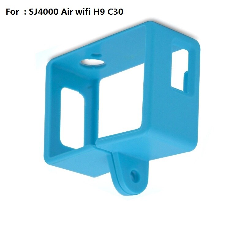 Clownfish capa protetora para câmera sjcam sj5000, acessórios de proteção com armação de proteção para sj4000 sj9 soocoo c30 eken h9