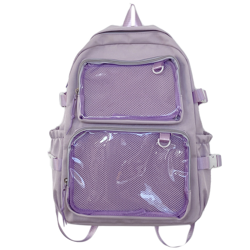 Japanese Kawaii Itabag Women Transparent Backpack Women Large Capacity Ita Backpack School Bags For College Student JK