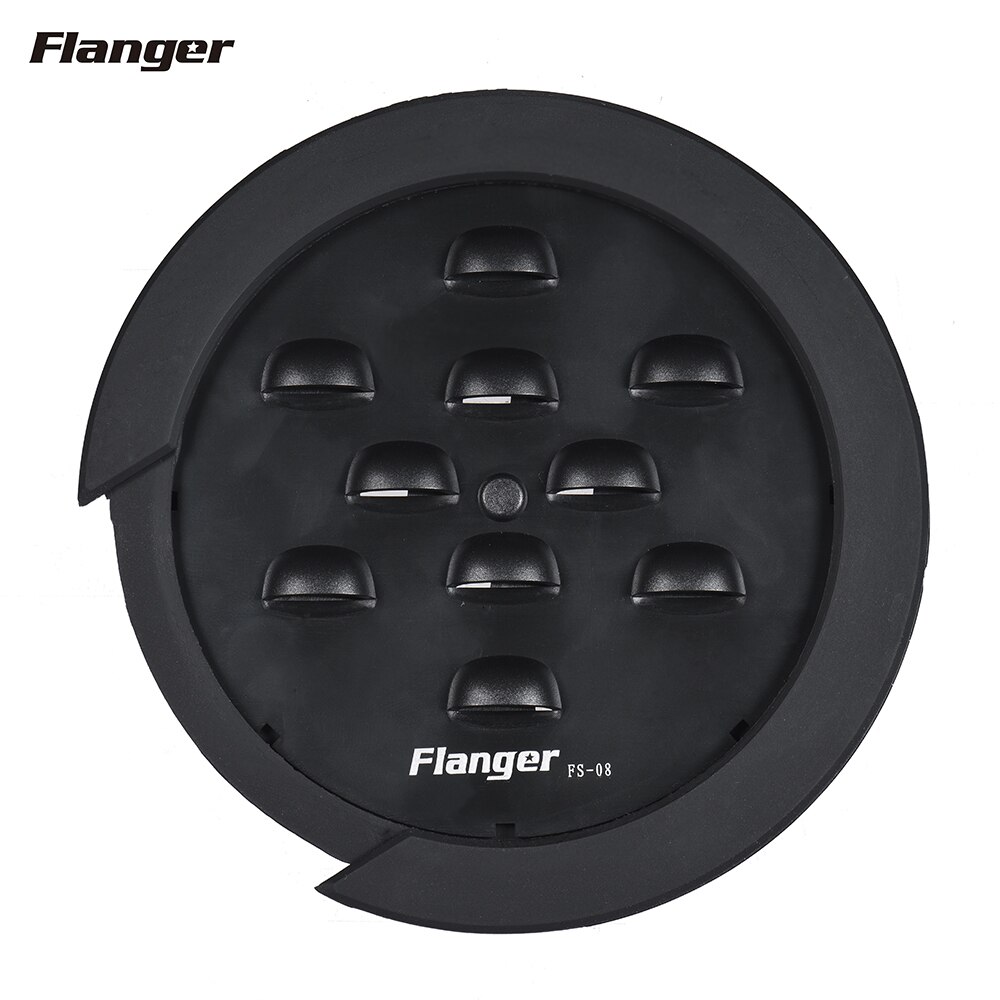 Flanger FS-08 Professionele ABS + Rubber Gitaar Akoestische Sound Hole Cover Quick & Easy Installatie & Removal