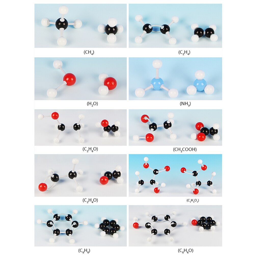 240Pcs Chemistry Atom Molecular Models Kit Set General Scientific Children Educational Model Set For School Teaching Tools
