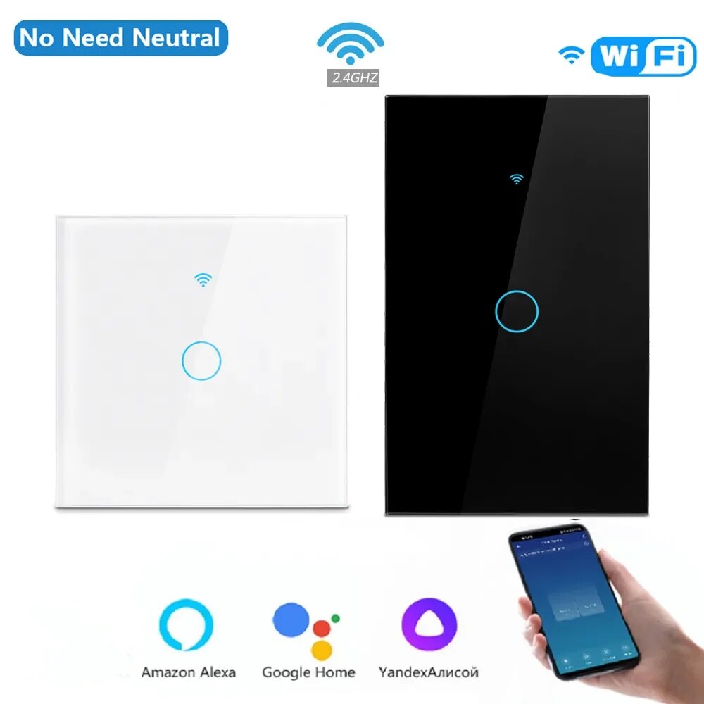 Wifi Clever Heimat schalter licht Zauberstab uns/eu glas berühren Tafel stimme drahtlose fernbedienung von alexa google Heimat