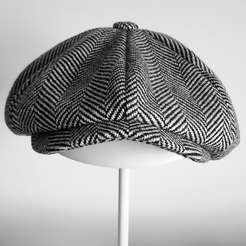 Speciale Aanbieding Mannen Britse Stijl Achthoekige Hoeden Gatsby Cap Klimop Hoed Vrouwen Katoen Flat Cabbie Cap Hoeden Krantenverkoper BLM203