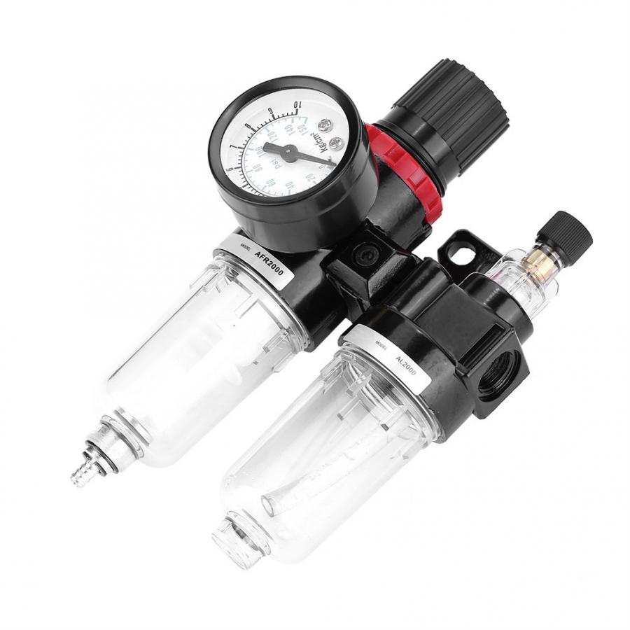 Pneumatisk værktøj pneumatisk lufttryk filter regulator smøreapparat fugt vandlås olie-vand udskiller  g1/4 lufttryk