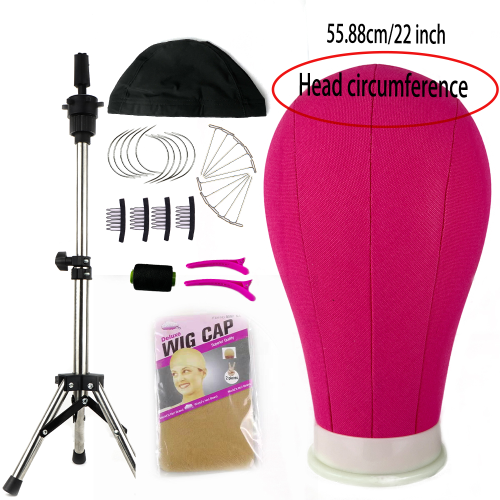 Cabeza de maniquí con trípode para hacer peluca, sombrero, gafas, máscara, exhibición, cosmetología, cabeza de maniquí para práctica de maquillaje, Kit de instalación de peluca: Verde militar