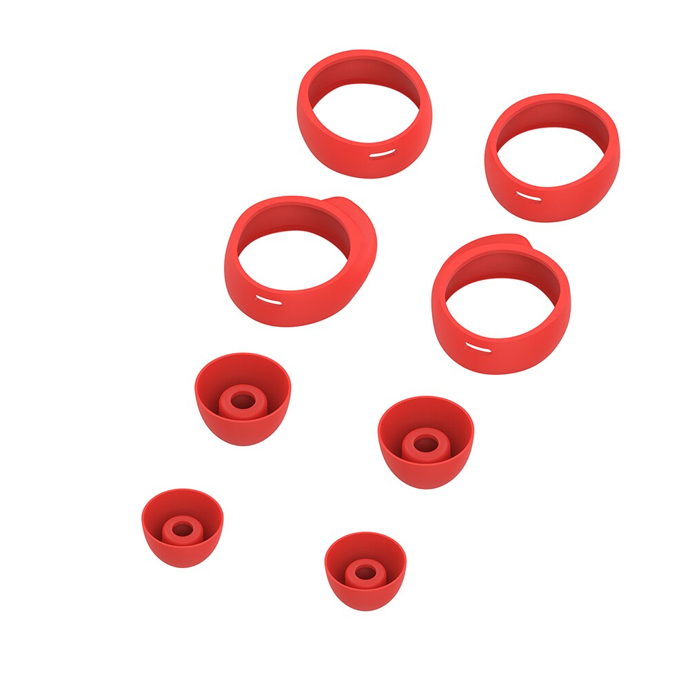 2 Pair di Modo Auricolari In Silicone Della Copertura Per La Galassia Gemme Cuffia Casi Anti-Slip Auricolare Auricolari Kit di auricolari Per samsung Galax: Red