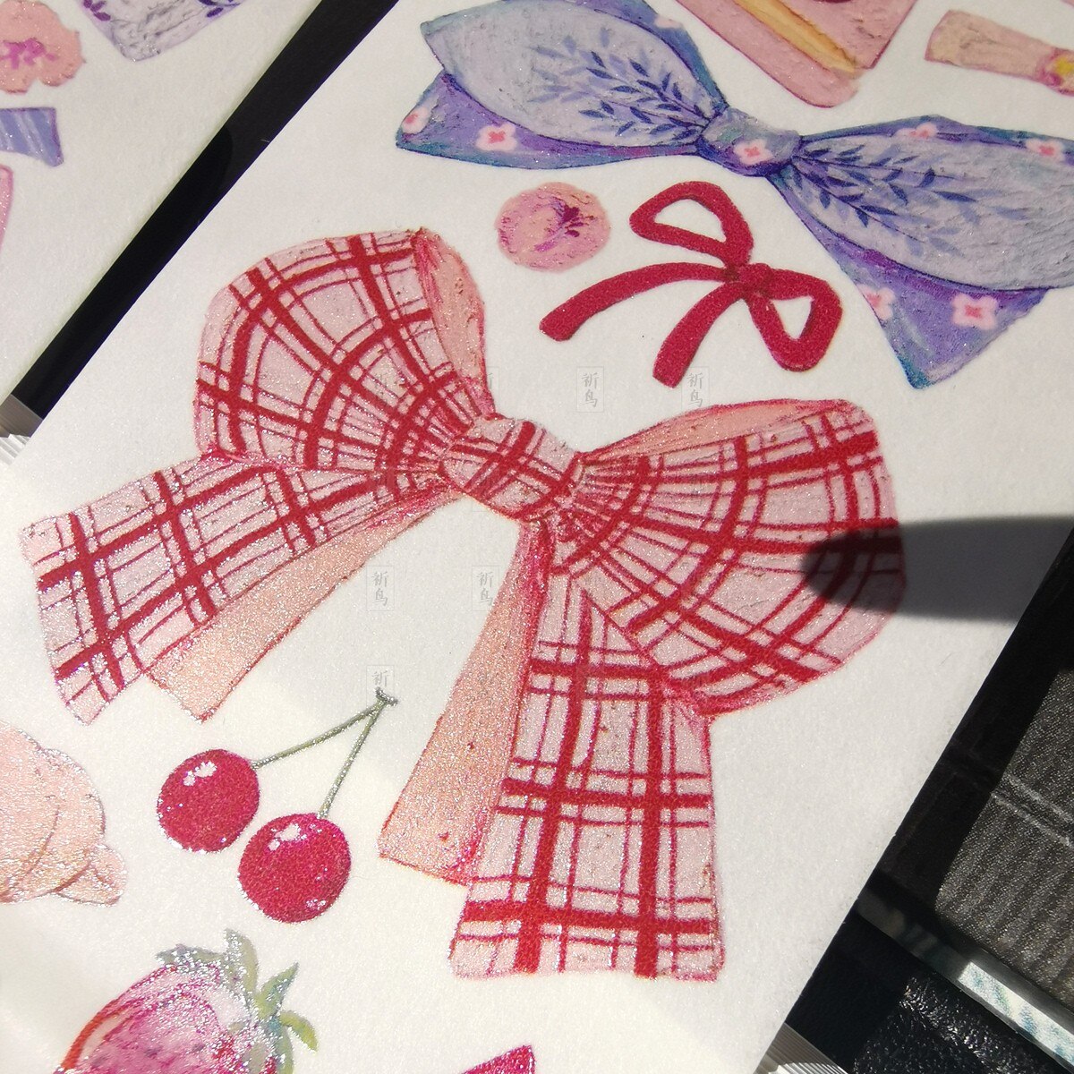 1 Loop 6Cm X 90Cm Leuke Washi Tape Boog Speciale Olie Collage