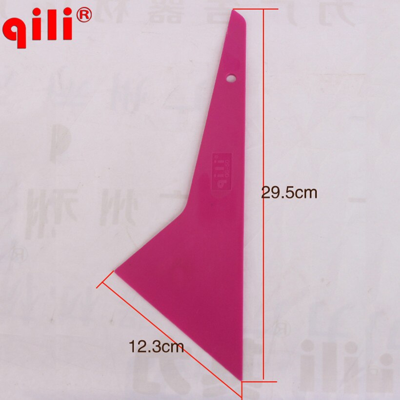 Qili qg -50 lang håndtag gummiskraber skraberblad dupont diagonal trekant skraber vinylfilm montering af skraberværktøj