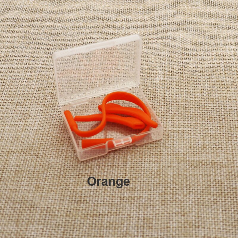 Correas de gafas para niños, funda de goma de silicona para gafas de bebé: Naranja