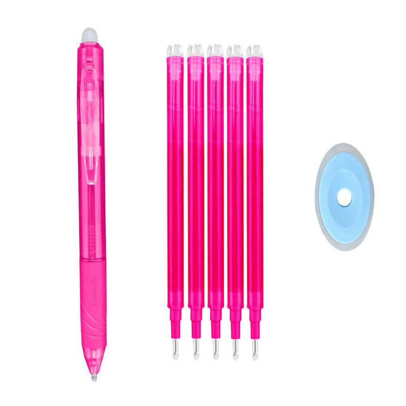 Meerkleurige 0,5 mm uitwisbare gelpennen met vullingen Gum zwart blauw rood balpennen voor het schrijven van Kawaii briefpapier: Light Grey