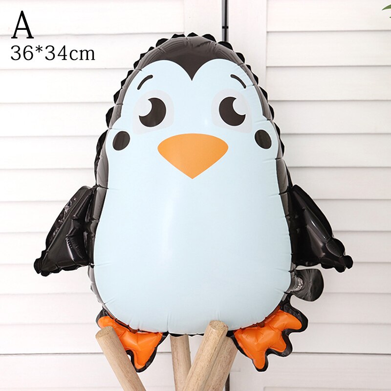 Ballon en aluminium en forme d'animal de dessin animé, mignon, renard, panda, poulpe, poisson étoile de mer, décor de fête d'anniversaire, jouets pour enfants, fête prénatale,: 1