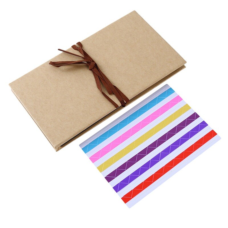 Folding Photo Albums Scrapbook Paper DIY Craft Album Scrapbooking Picture Album for Wedding Anniversary Memory Books: 6inch black color