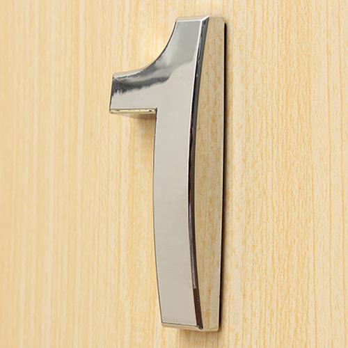 3d siffror dörr plakett hus låda skylt plätering grind siffror 0 to 9 plast nummer etikett hotell hem klistermärke adress dörr: 1