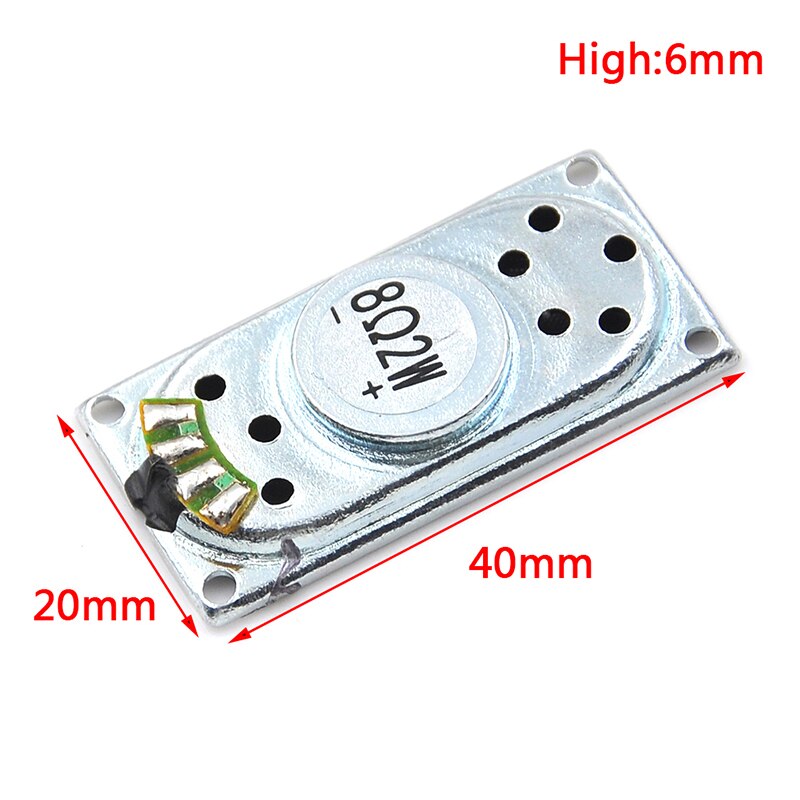 DIY Computer Speaker 2Pcs Audio Portable Speakers 2040 8Ohm 2W Notebook Speaker