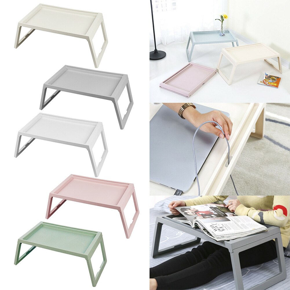 Portable laptop desk, folding bed tray stand breakfast table home dorm room