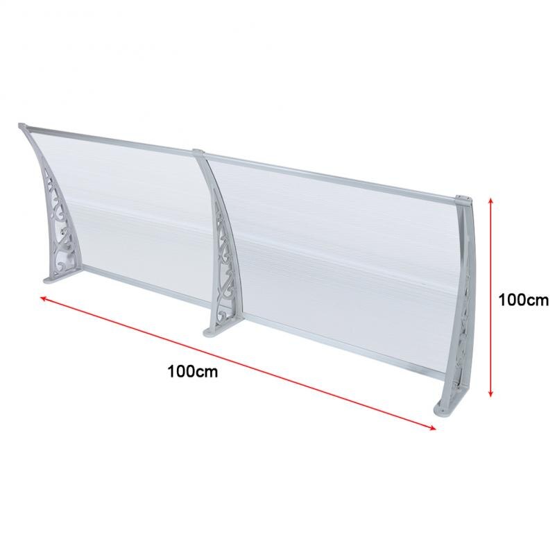 1PC Shade Door Canopy Window Awning Door Window Awning Household Outdoor Entrance Door-window Canopy Garden Home Supplies HWC: 100x100 cm