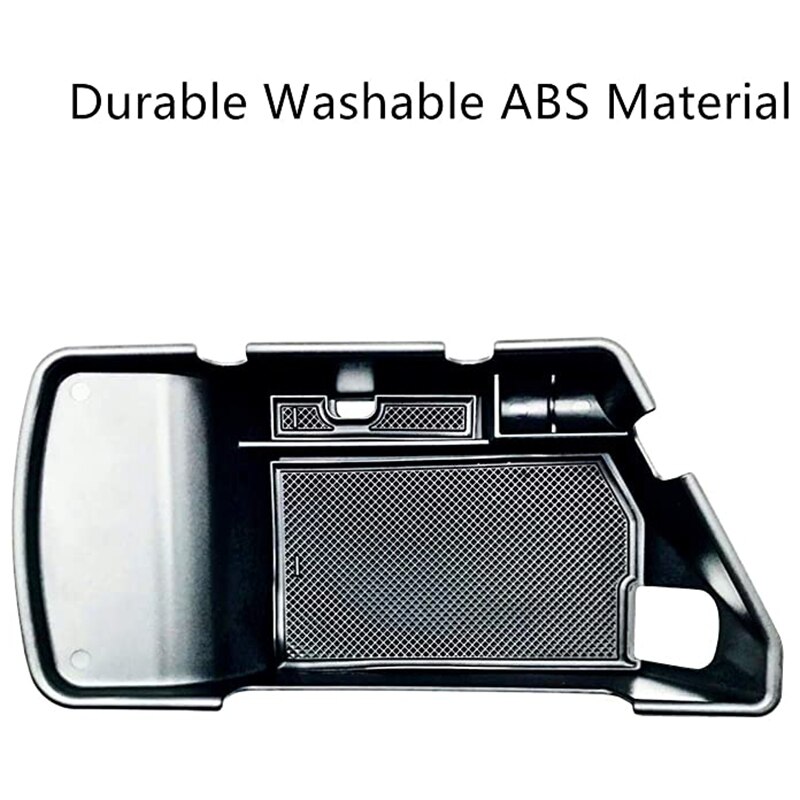 Car Interior Accessories Armrest Center Console Storage Box with Non-Slip Mat Fit for Dodge Challenger