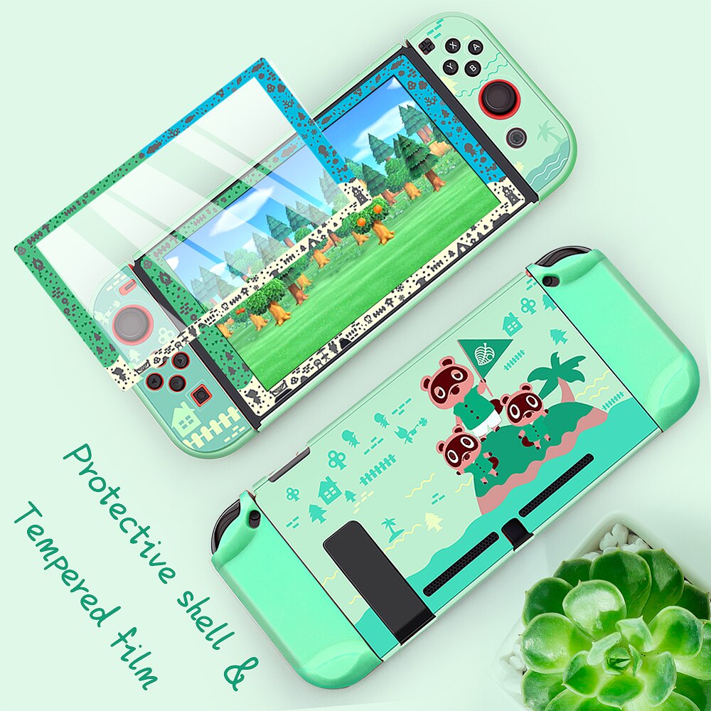Przełącznik do nintendo Screen Protector 0.2mm szkło hartowane z kolorowa ramka do ekranu konsoli NS Swit akcesoria ochronne