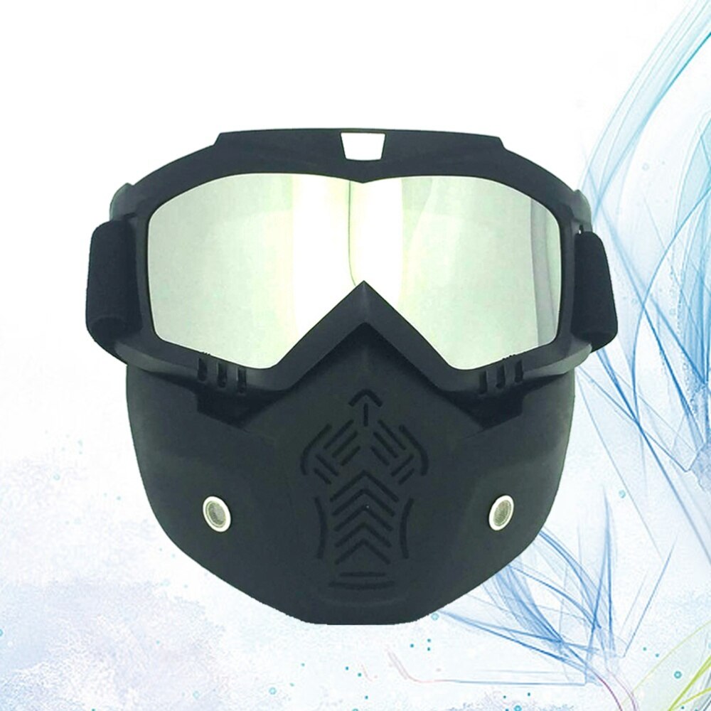 1pc outdoorbrillen masker motor gezichtsmasker afneembaar masker helmbril motorbril voor mannen volwassenen