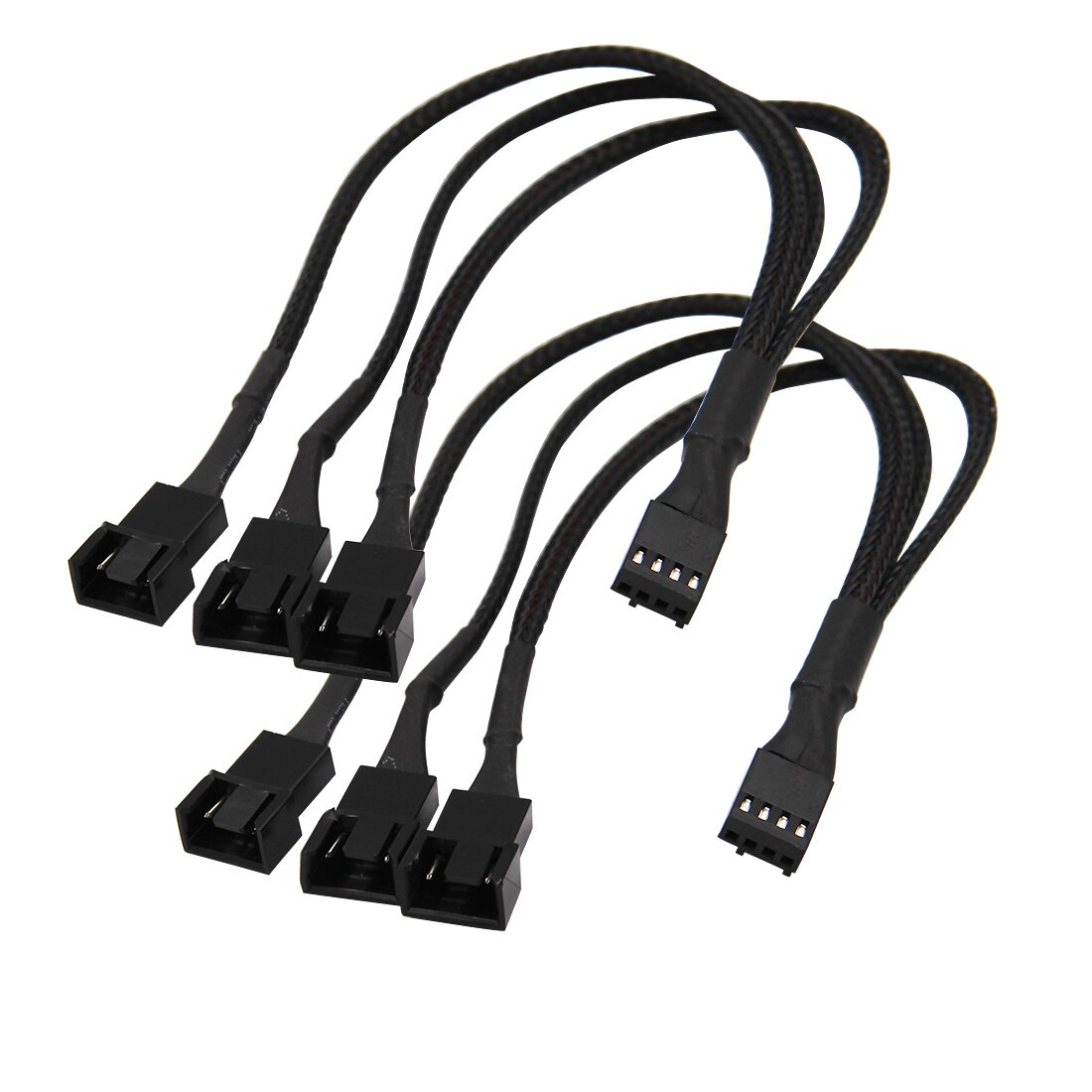 6 tommer 1 to 3 4- pins molex tx4 cpu 4 pins pwm-... – Vicedeal