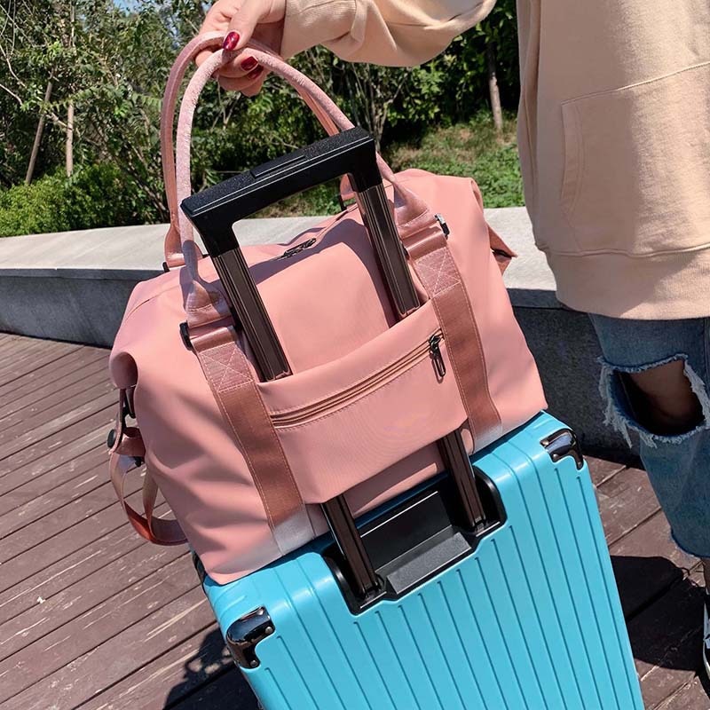 DYELJZH frauen Reisetasche Gepäck Duffle Taschen Nylon Handtaschen Beiläufige Kurze-abstand Reise Große-kapazität Reise taschen