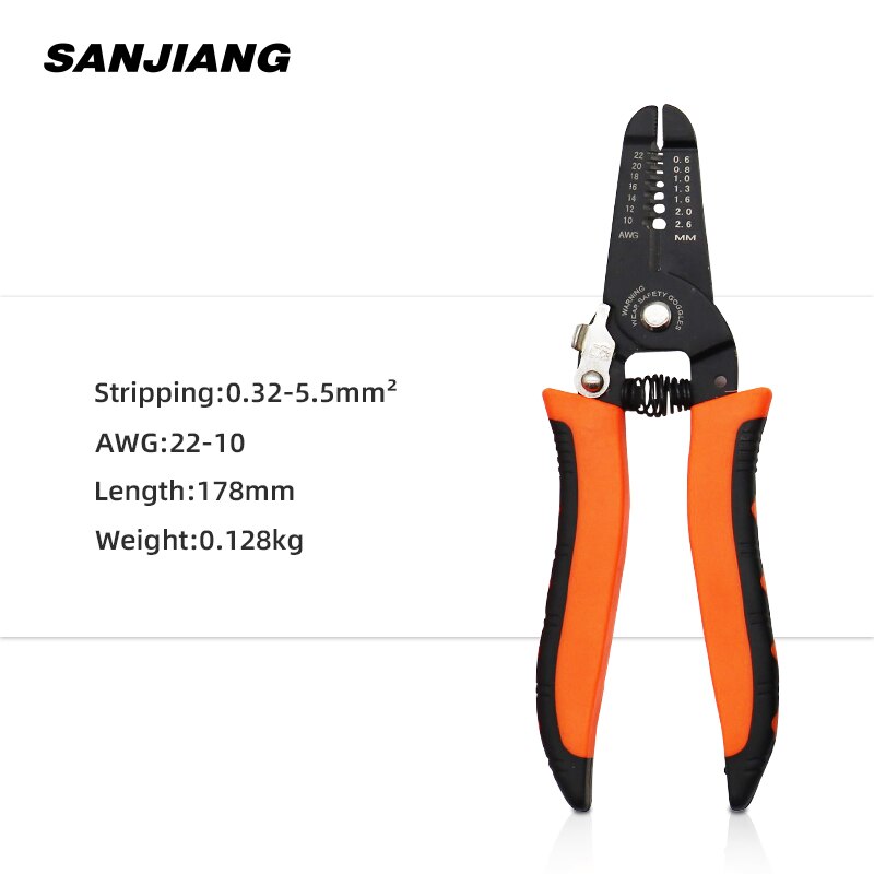 Multifuction Wire Stripper Pliers mini Hand Multi tool Repair Tool Cable Cutter Stripping Crimping Tool Crimper Multitool: SJ-102