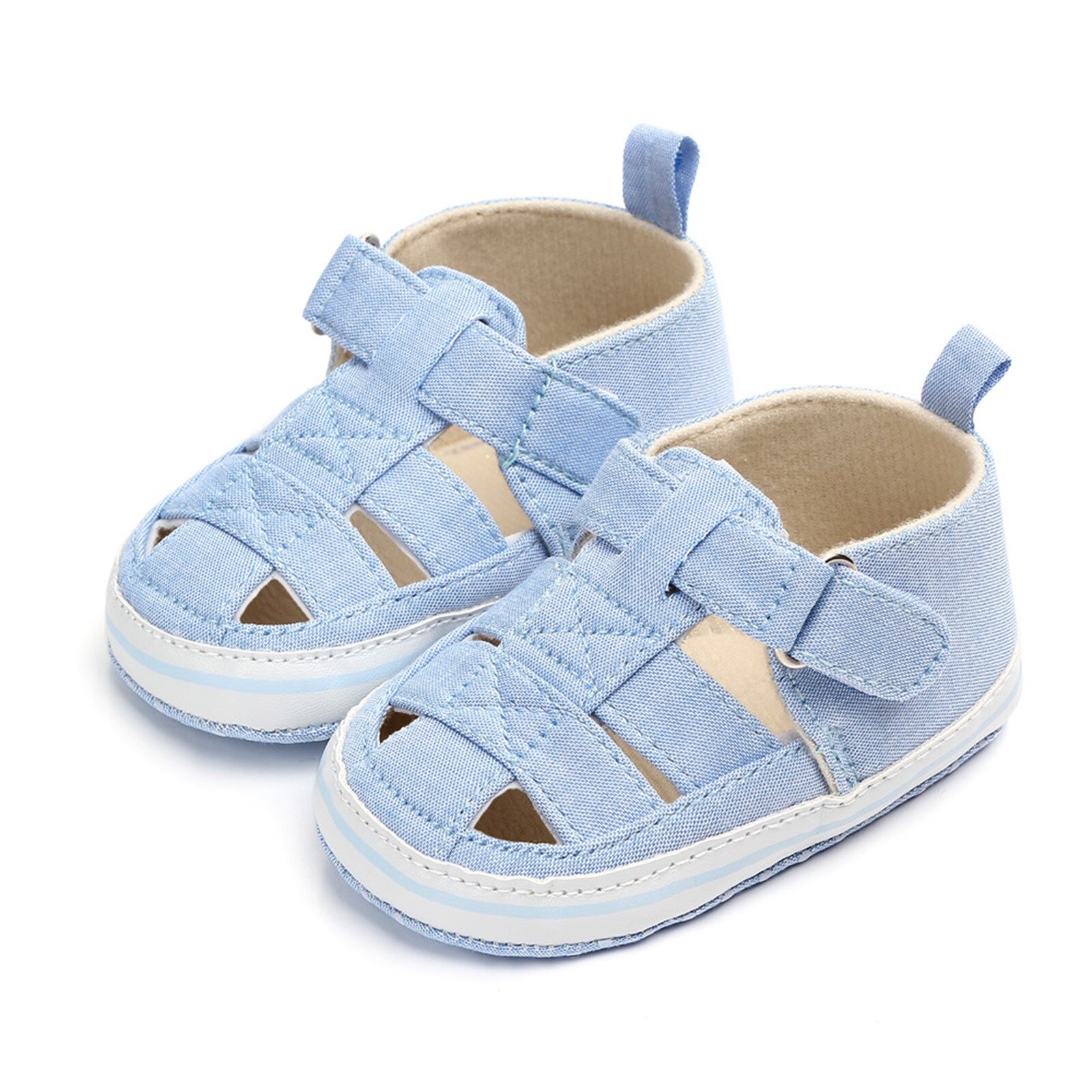 Sandali scarpa First Walker antiscivolo neonato ragazzi bambini bambino estate scarpe da presepe morbide Prewalker sandali traforati antiscivolo
