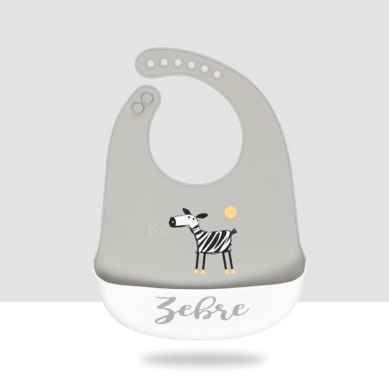 Dessin animé arc-en-ciel bébé bavoirs imperméable Silicone éléphant voiture imprimer bébé trucs fille garçon bébé alimentation bavoirs réglable enfants bavoir: style15