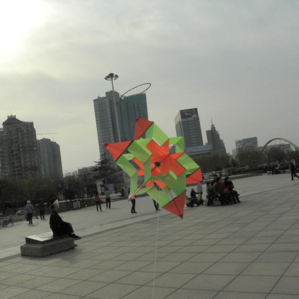 Plum Blossom Kite - Stereo Hexagon Design - Colorful & Funny Outdoor Toy