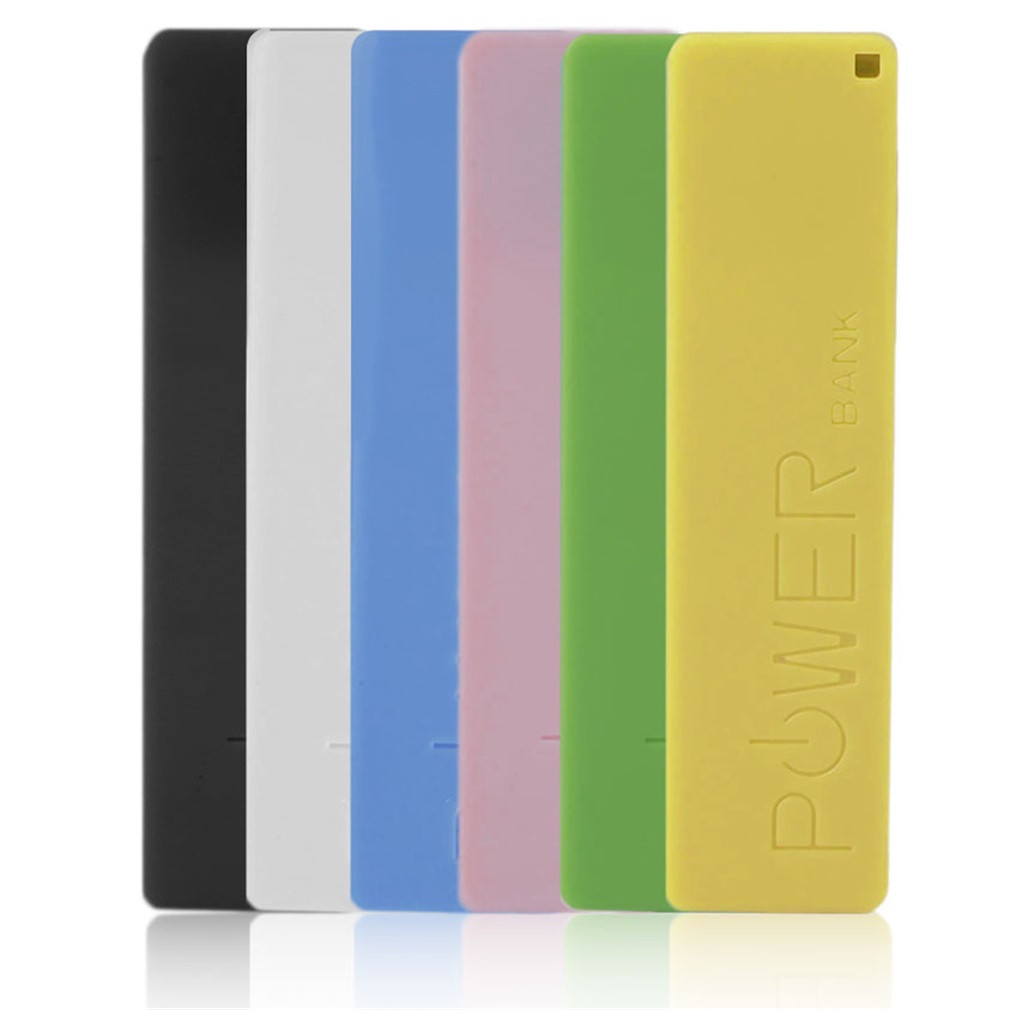 2600MAH Portable Size 1X18650 Battery External Power Bank Backup Battery Charger Power Bank Case For Smart Phones