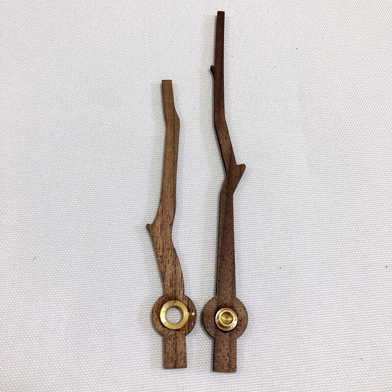 Solid Wood DIY Wall Clock Hands Parts Classic Tree Branch Shape Clock Pointer Repair Tool Home Decor Replacement Tools 14 inch