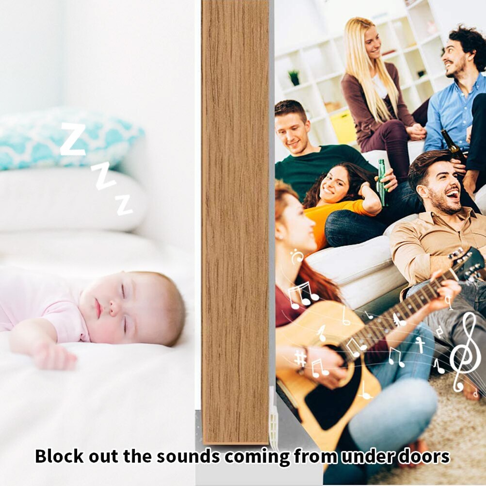Door Draft Stopper Under Door Seal Door Sweep Strip Draft Blocker Soundproof Door Bottom Weather Stripping for Doors