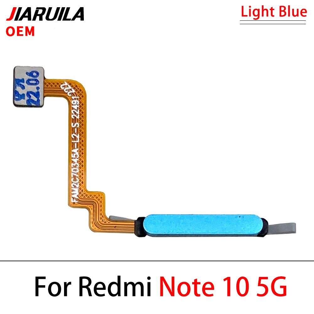 Für Xiaomi Redmi Hinweis 10 Pro 10 s 10 4G 5G Fingerprint Sensor Home Return Key Menü Taste Flex band Kabel: Orange