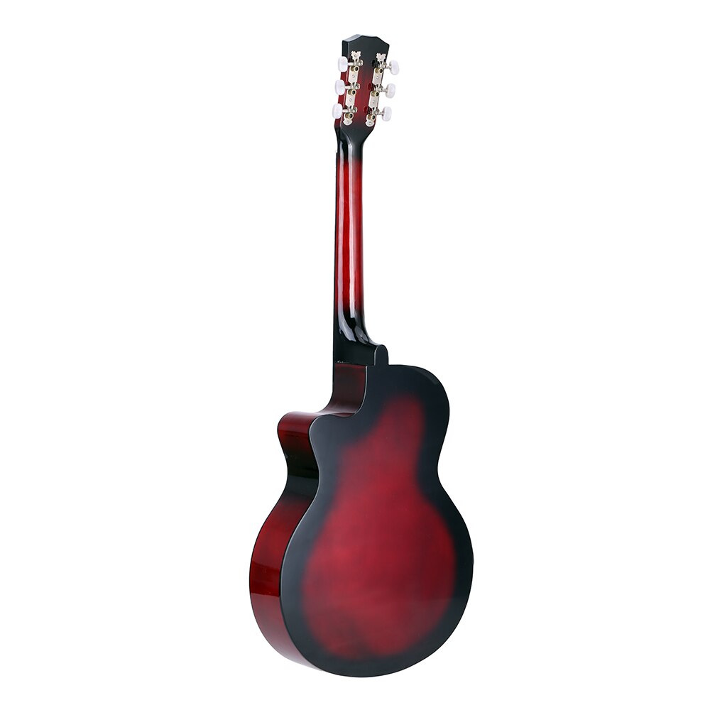 38 "Akoestische Folk 6-String Gitaar Messing String Duurzaam Basswood Body Mahonie Toets Voor Beginners Studenten