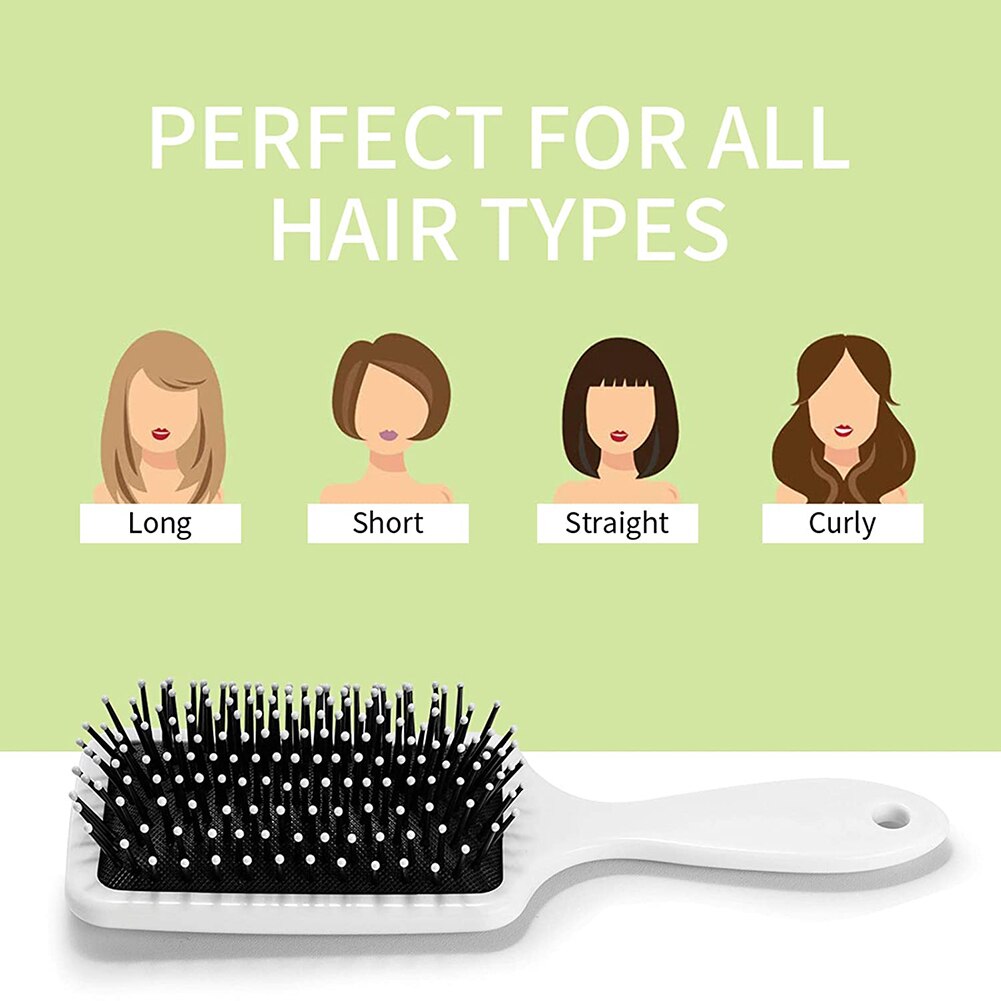 Spazzola per capelli con stampa di mucca spazzola per capelli per ragazze massaggio del cuoio capelluto pettine per donna spazzola per capelli riccia bagnata per parrucchiere strumento per lo Styling