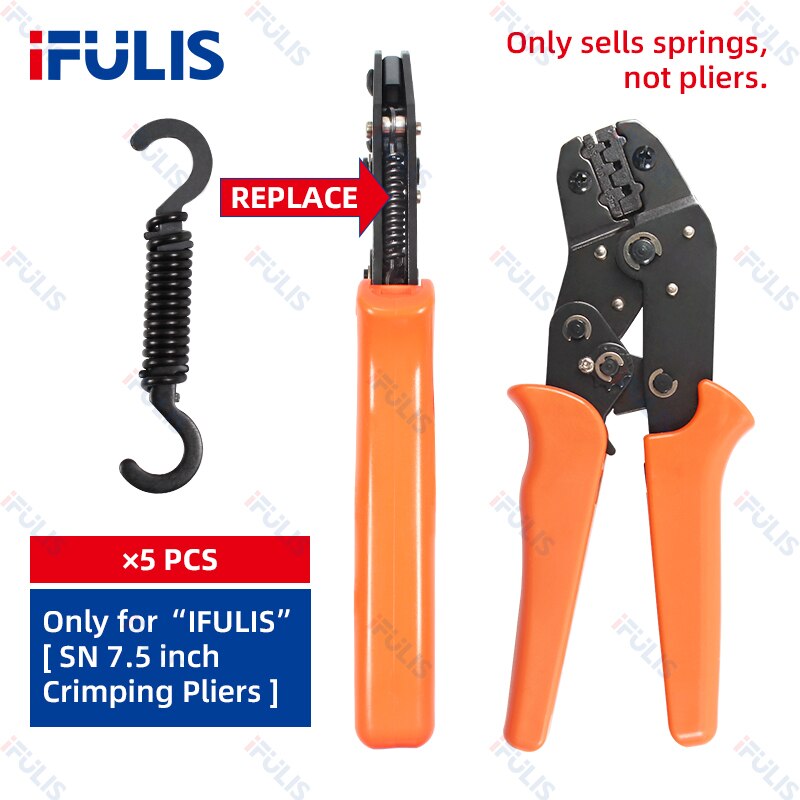 Crimping Tool Spring SN-48B 7.5Inch Pliers Sccessories HSC8 6-4 HS-D1 D2 HS-700B Repair Stripping Tool Cutting: SN7.5 Spring