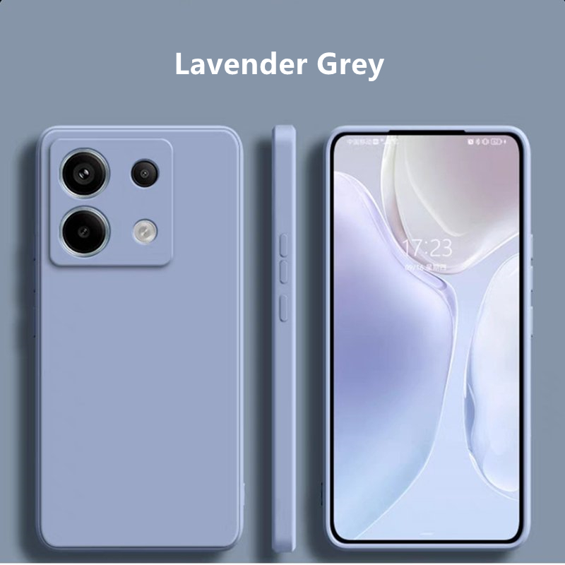 For Xiaomi Redmi Note 14S Liquid Silicone Case Redmi Note 14S Cover Funda Coque Soft TPU Phone Bumper Redmi Note 14S: Light purple