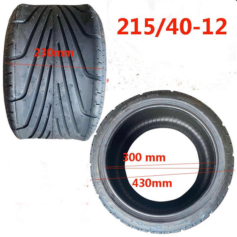 215/40-12 Tyre Front or Rear 12inch Electric Scooter Vacuum Tires For Harley Chinese Bike