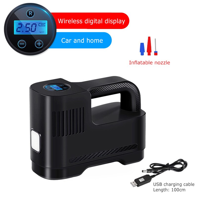 150 PSI Auto Luft Kompressor DC 12V Digitale Reifen Inflator Luftpumpe Tragbare Auto Luftpumpe für Auto Motorrad LED Licht Reifen Pumpe: Rot