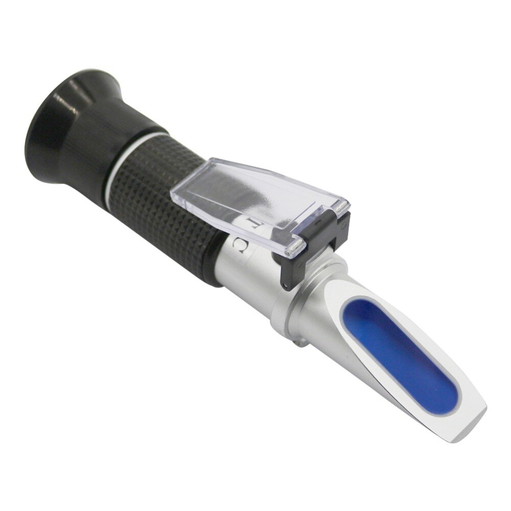 1 Pcs Portable Automatic Temperature Compensation Refractometer 0~20% Moisture Detection In Milk Protein Tester