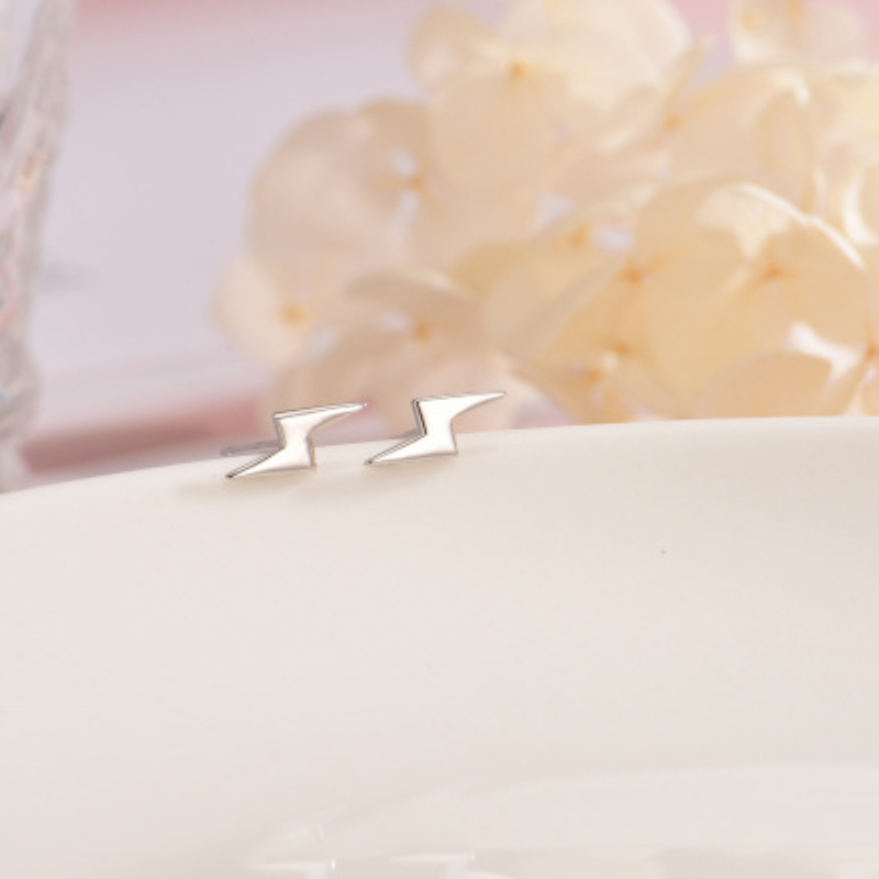 Pendientes hipoalergénicos de Plata de Ley 925 para mujer, Luna, estrella de David, hoja de arce, corazón, relámpago, joyería S999