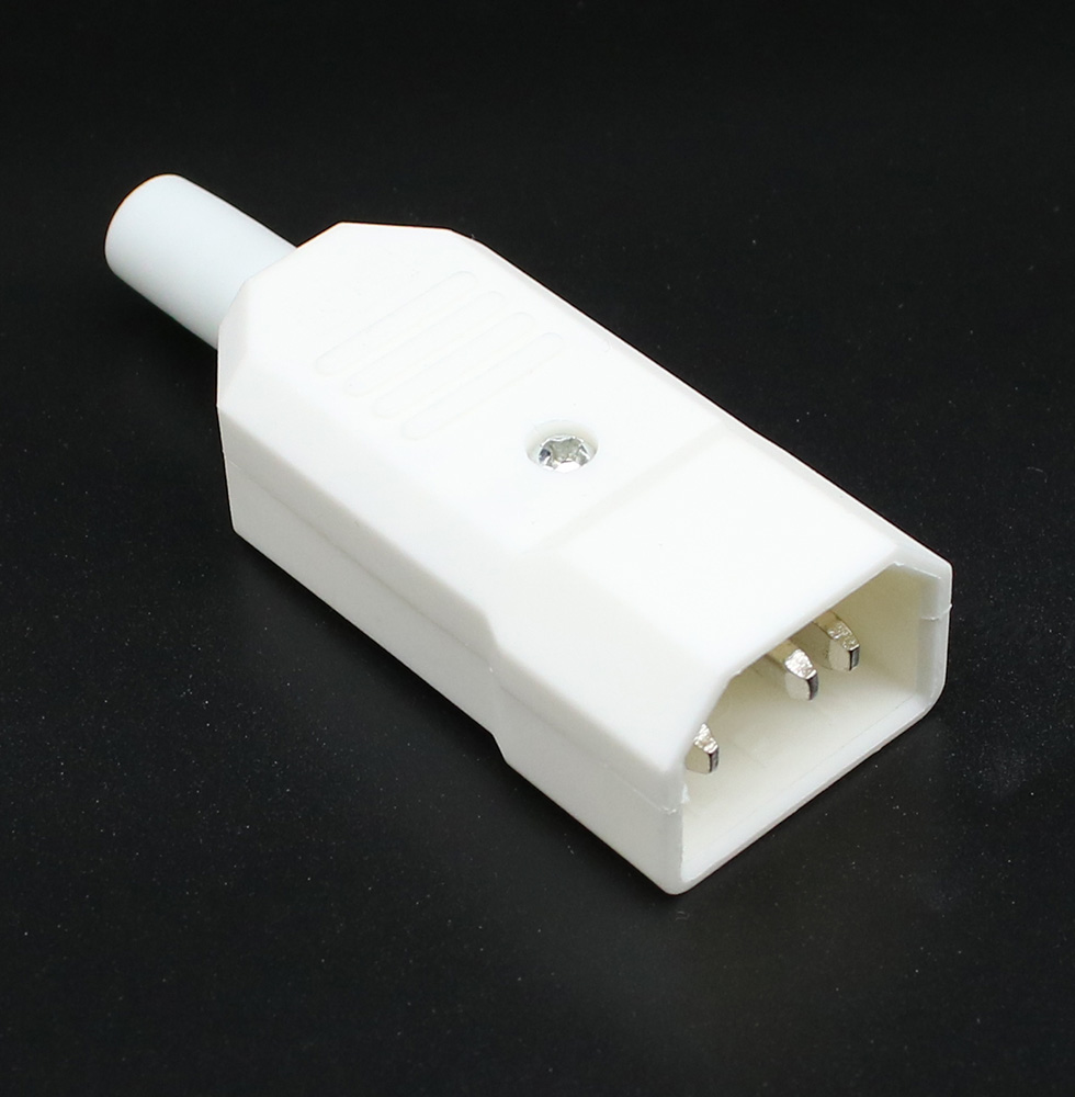 IEC320 C14 Electrical AC Socket 3 pin red LED 250V Rocker Switch 10A fuse female male inlet plug connector 2 pin socket mount: Blue